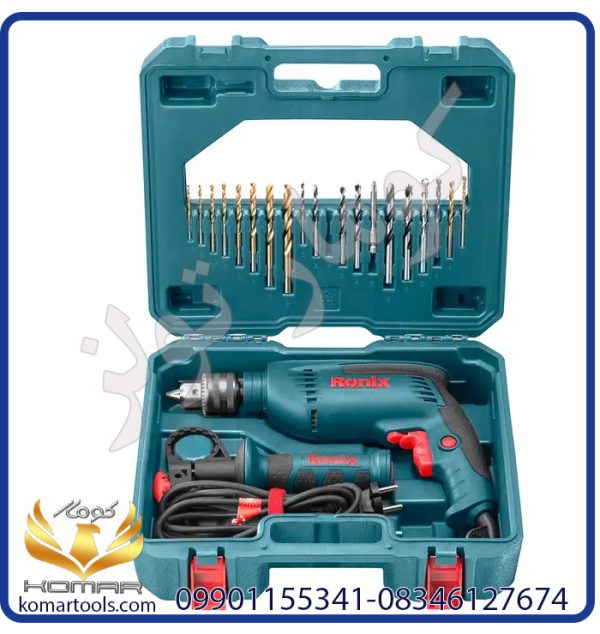 دریل 13 میلی متری چکشی 850 وات+2250KBMC