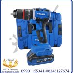 دریل شارژی ویوارکس چکشی دو باتری 20 ولت موتور براشلس VR2010-BLX