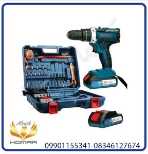 دریل شارژی 21 ولت لیتیوم چکشی دو باطری پی ای پی مدل PAP CID-2126